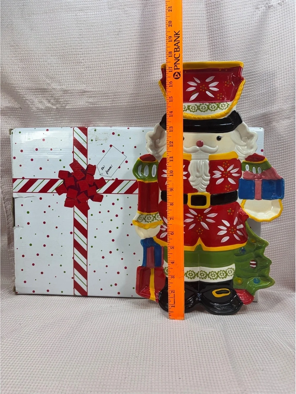 Temp-tations by Tara Winter Whimsy Nutcracker Serving Dish with gift box